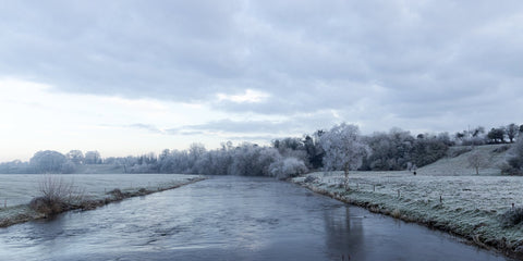 The River Boyne from Bective during the cold snap of December 2022.