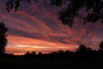 A dramatic and beautiful October sunrise at Bellinter towards Tara.