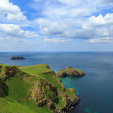 One of Antrim's most photographed attractions. The bridge links the mainland to Carrickarede island. The bridge sways 30m above the ocean and is 20m long.  Not for the faint hearted!
