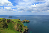 The Carrick-a-Reed Rope Bridge in County Antrim. Originally built for fishermen to acess the best salmon on Carrickarede Island.