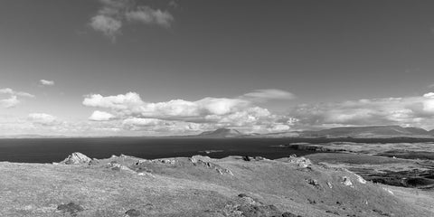 A beautiful view from Clare Island over Clew Bay towards Croagh Patrick on the mainland.