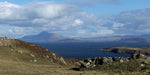 A beautiful view from Clare Island over Clew Bay towards Croagh Patrick on the mainland.