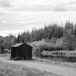 A fisherman's hut on the banks of the Boyne, Co. Meath.