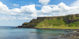 The view from the Giant's Causeway towards the sea.
