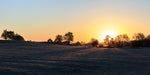 The sun rises and casts some beautiful long shadows over Newtown, Trim.